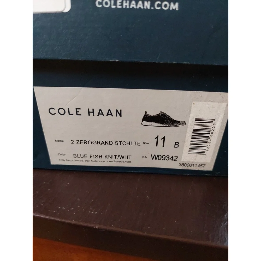 Cole Haan Wms 2.Zerogrand StitchLite Knit Blue Wingtip Oxford Shoes Size 11 NEW!